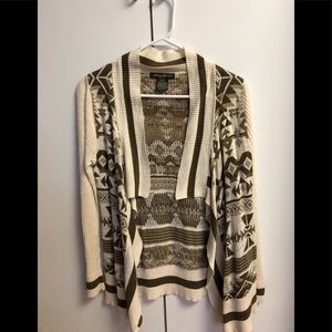 Eddie Bauer Aztec open cardigan